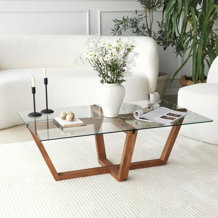 Skye Decor 'Amalfi - Walnut' Couchtisch, Walnuss, 105 x 35 x 65 cm