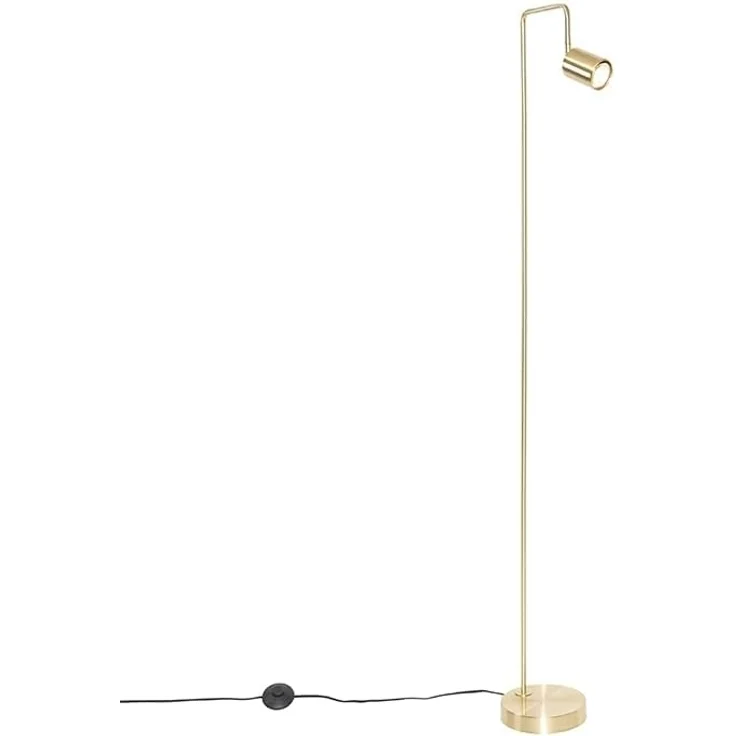 Qazqa Stehlampe Java, ohne Leuchtmittel, GU10, Gold/Messing, Modern, Stahl, 1-flammig – Bild 9