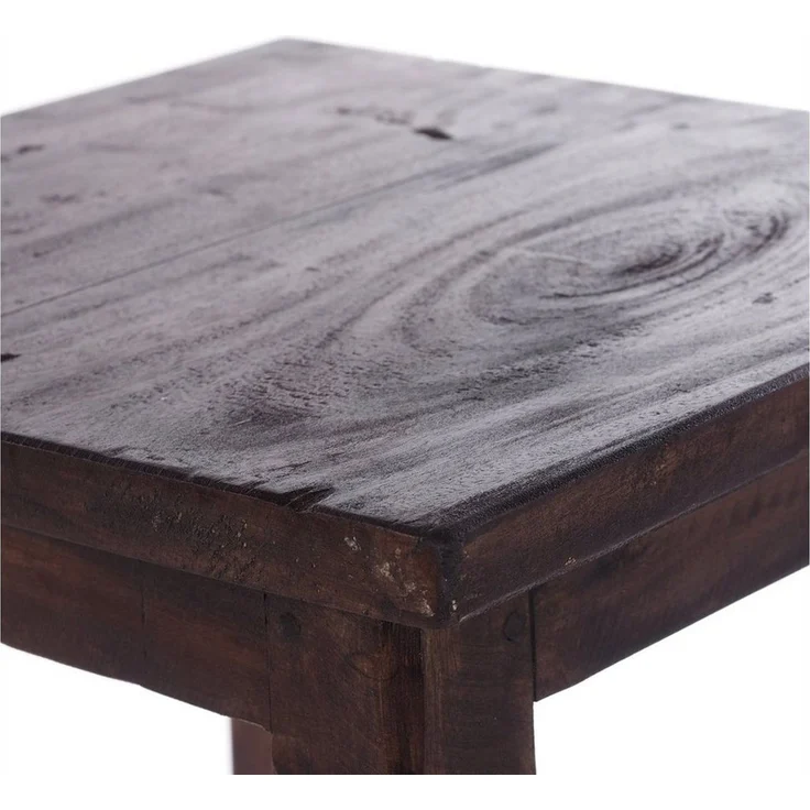 DESIGN DELIGHTS Hocker Sitzhocker MADERO, 48x30cm(HxB) Altholz Holzhocker, massivholz Hocker – Bild 4
