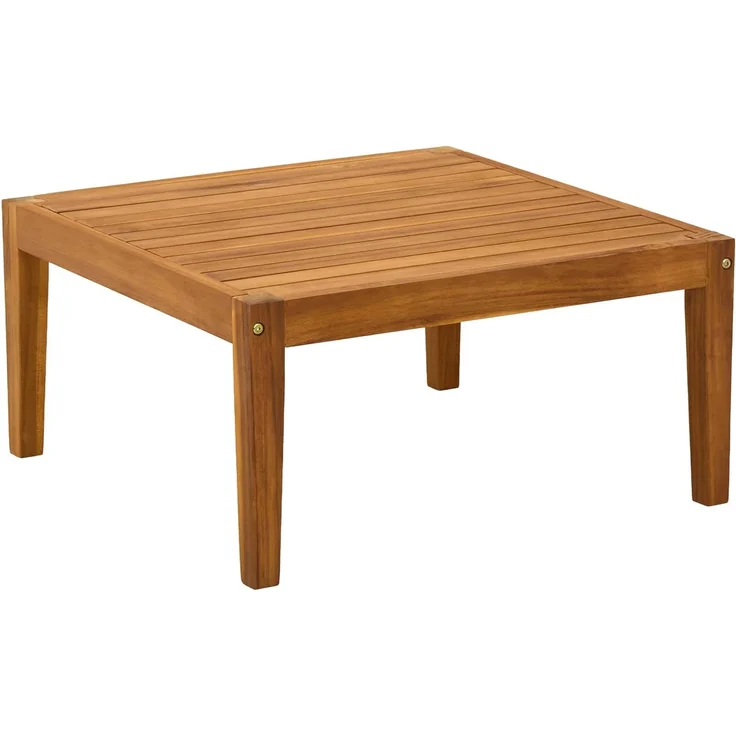 vidaXL Gartentisch Massivholz Akazie Natur 60 x 60 x 30 cm 3407791 – Bild 2