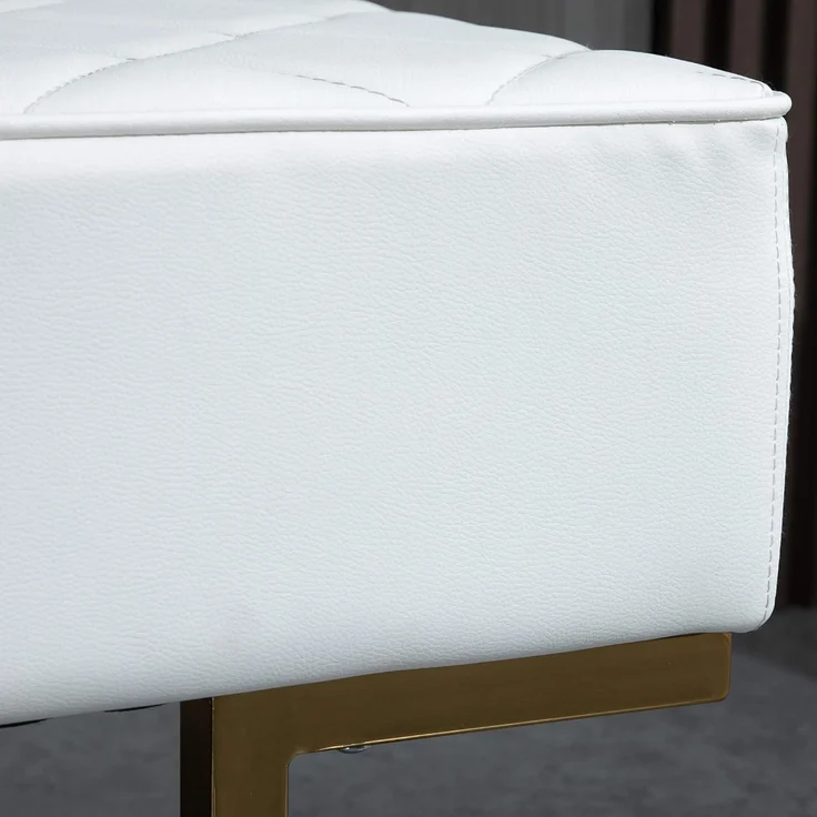 HOMCOM Sitzbank Sitzbank mit goldenen Beinen – Bild 8