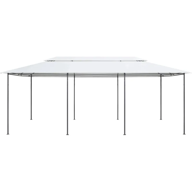 Gartenpavillon, Pavillon 600x298x270 cm Weiß 180g/m² – Bild 3