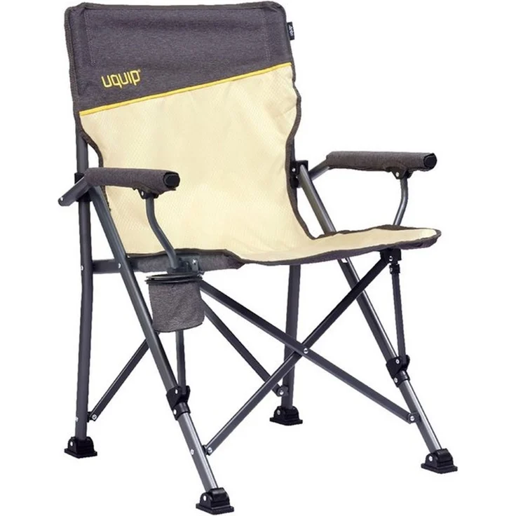 Uquip Campingstuhl Roxy Strandstuhl Faltstuhl Klappstuhl Faltbar Stahl 120 kg Sand – Bild 4