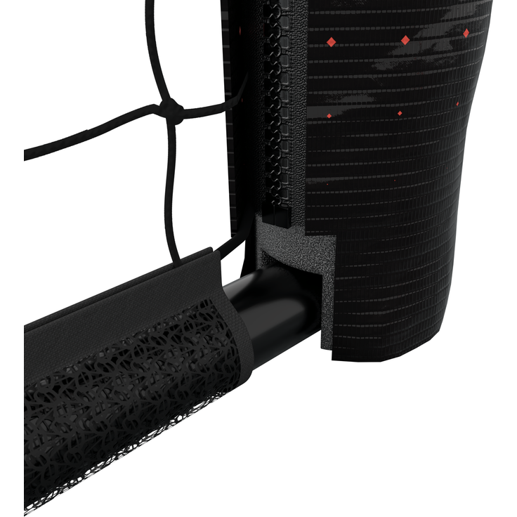 Hudora 'Pro Tect 180 Advanced' Fußballtor, Stahlrohrrahmen mit EPE-Schaumstoff ummantelt, Rot / Schwarz, 180x120 cm – Bild 3