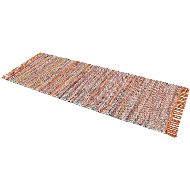 carpetfine Teppich Kelim Chindi, Wendeteppich, rechteckig, Höhe: 6 mm, handgewebt, Fleckerlteppich mit Fransen, auch vielen in Läufergrößen – Bild 2