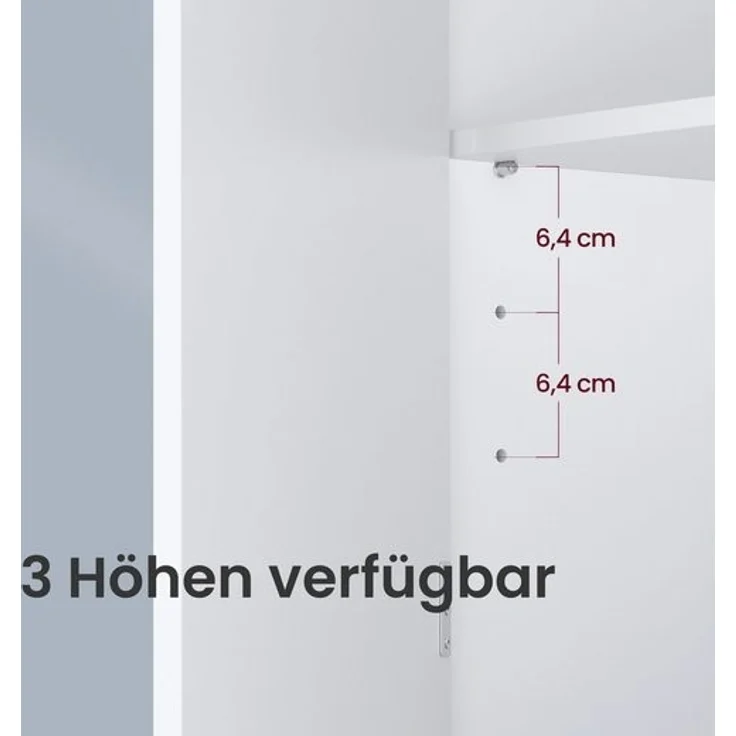 VASAGLE Waschbeckenunterschrank, Badezimmerschrank, 2 Fächer hinter den Türen, für Waschbecken ohne Säule, Badezimmer-Unterschrank mit Füßen – Bild 4