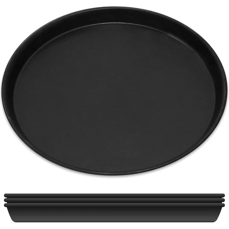 Pizzablech Ø 20 cm, 4-teilig, rund, Blaublech, Made in Germany – Bild 2