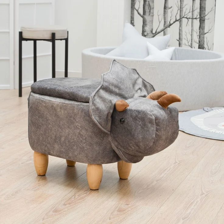 Dino Spielzeug Hocker mit Stauraum 70x40x50cm Sitzhocker für Kinder Deko – Bild 10