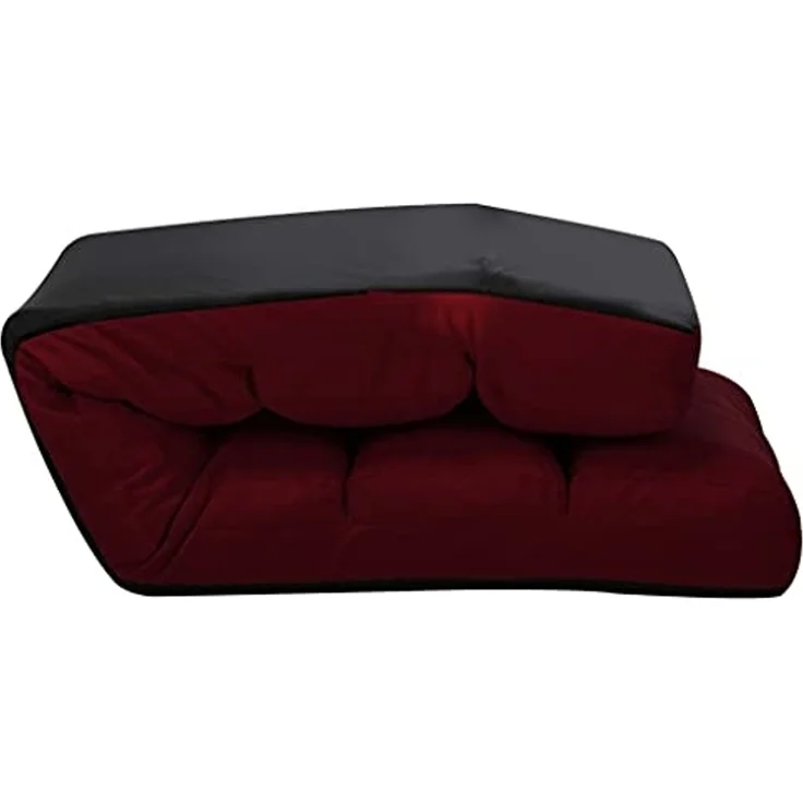 vidaXL Bodenstuhl Faltbar Weinrot Kunstleder 325249 – Bild 6