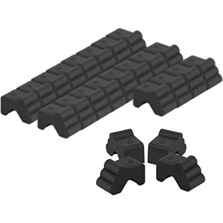 BigDean Blumentopfuntersetzer 24x Blumentopf Füßchen Anthrazit Pflanzkübel Untersetzer extra stabi, Zubehör für Pflanztöpfe, Set, 24-tlg, Robuste, Standhafte, Füßchen für Blumentöpfe, Kübel und mehr – Bild 1