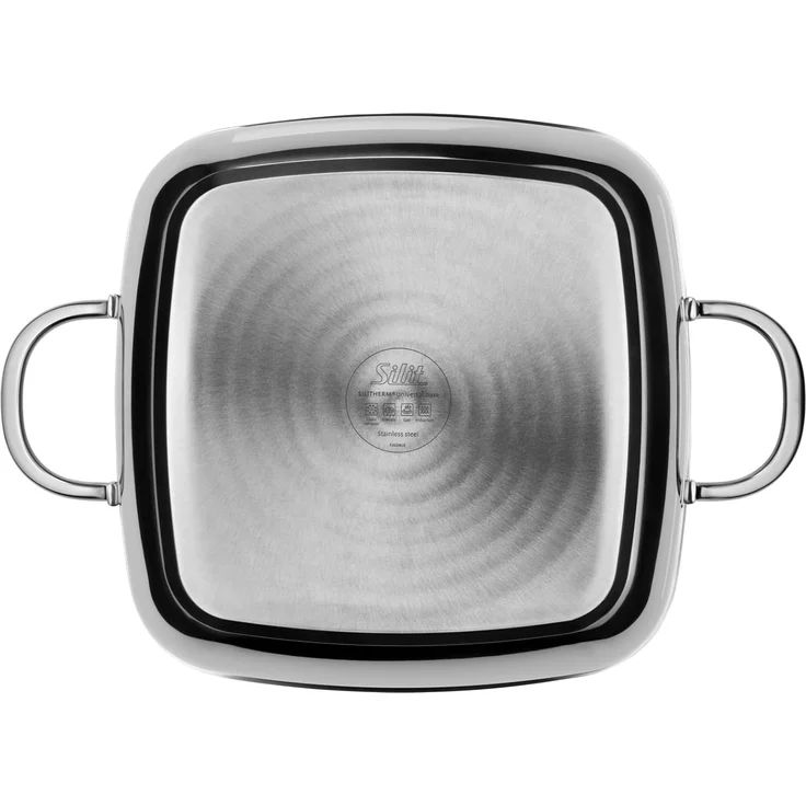 Silit 'Silit Studio' Schmorkasserolle mit Glasdeckel, Edelstahl silber, 29x29 cm – Bild 4