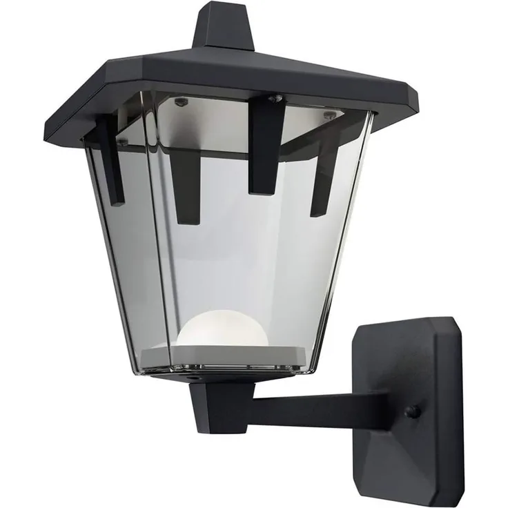 Osram Endura Style Lantern Classic Up LED Wand-aussenenleuchte, Aluminiumkörper, 10 Watt, warmweiss, 3000K, schwarz