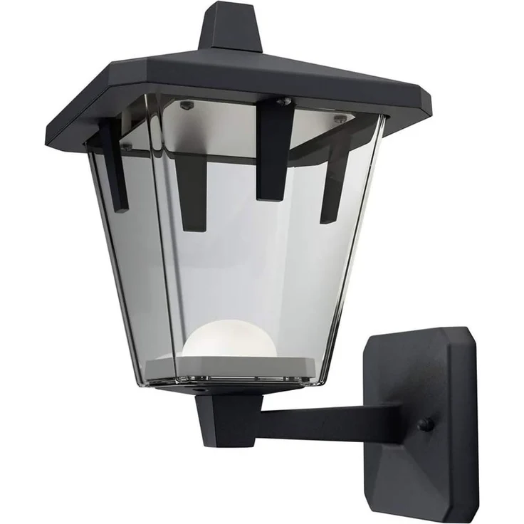 Osram Endura Style Lantern Classic Up LED Wand-aussenenleuchte, Aluminiumkörper, 10 Watt, warmweiss, 3000K, schwarz – Bild 1