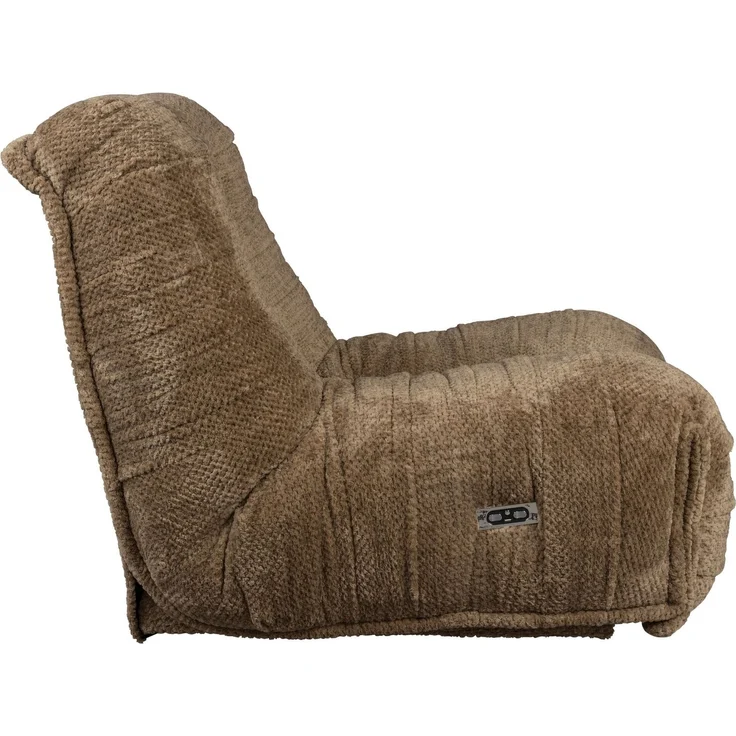 DutchBone Loungesessel Hamilton elektrisch verstellbar mit USB-Anschluss, Braun 114x88x95 cm – Bild 3