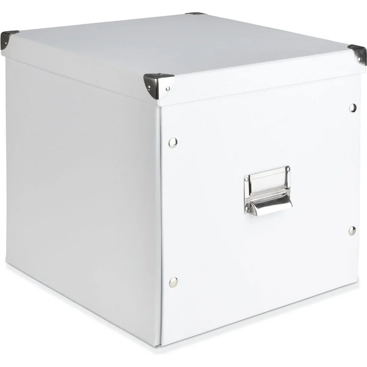 Zeller 17620 Aufbewahrungsbox, Pappe weiß 33,5 x 33 x 32 cm – Bild 1