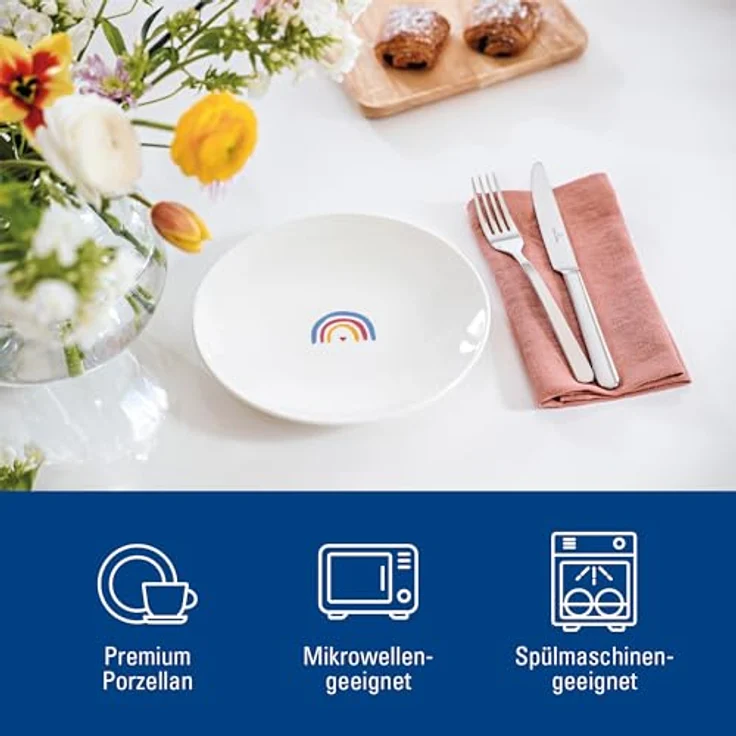 Villeroy & Boch With Love Frühstücksteller ø 21,2 cm Be Happy – Bild 3