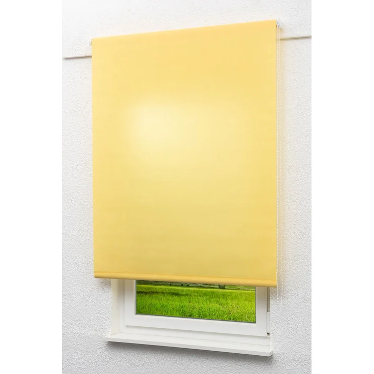 Lysel Outlet - Basisrollo Tageslicht Pastellgelb, (B x H) 92.50cm x 240cm in gelb/pastellgelb – Bild 1