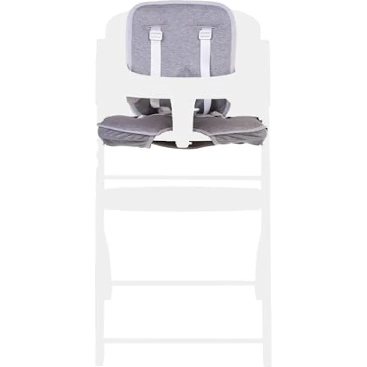CHILDHOME, Kissen für Hochstuhl Evosit Childhome, Jersey 100% Baumwolle Ökotex, Jersey grey – Bild 3