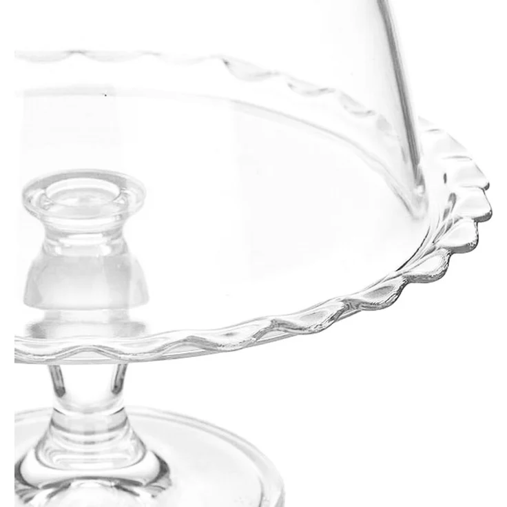 Pasabahce Petite Patisserie Servierplatte mit Glocke - 26,5 x 26 cm – Bild 4