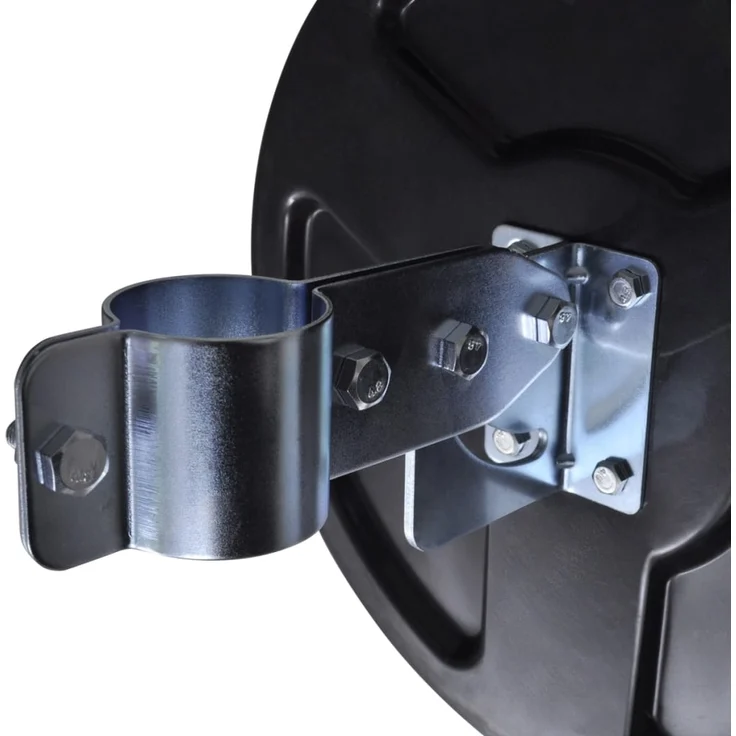 vidaXL Verkehrsspiegel Konvex PC-Kunststoff Schwarz 30 cm Outdoor 141679 – Bild 5