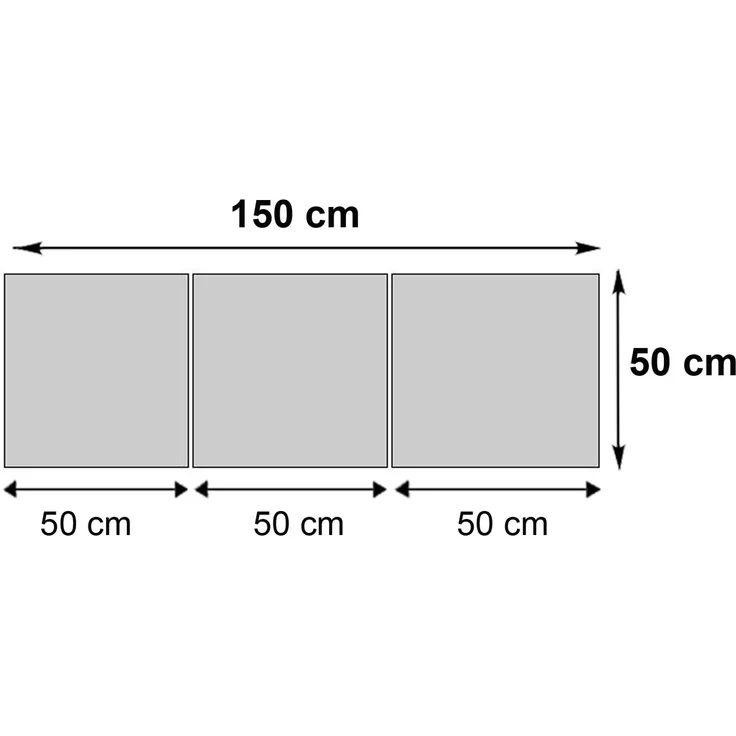 Leinwandbild T376, Wandbild Keilrahmenbild Kunstdruck, 3-teilig 150x50 cm ~ New York – Bild 3