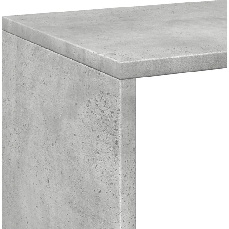 vidaXL Raumteiler-Bücherregal Betongrau 69,5x29x103,5 cm Holzwerkstoff 858015 – Bild 8