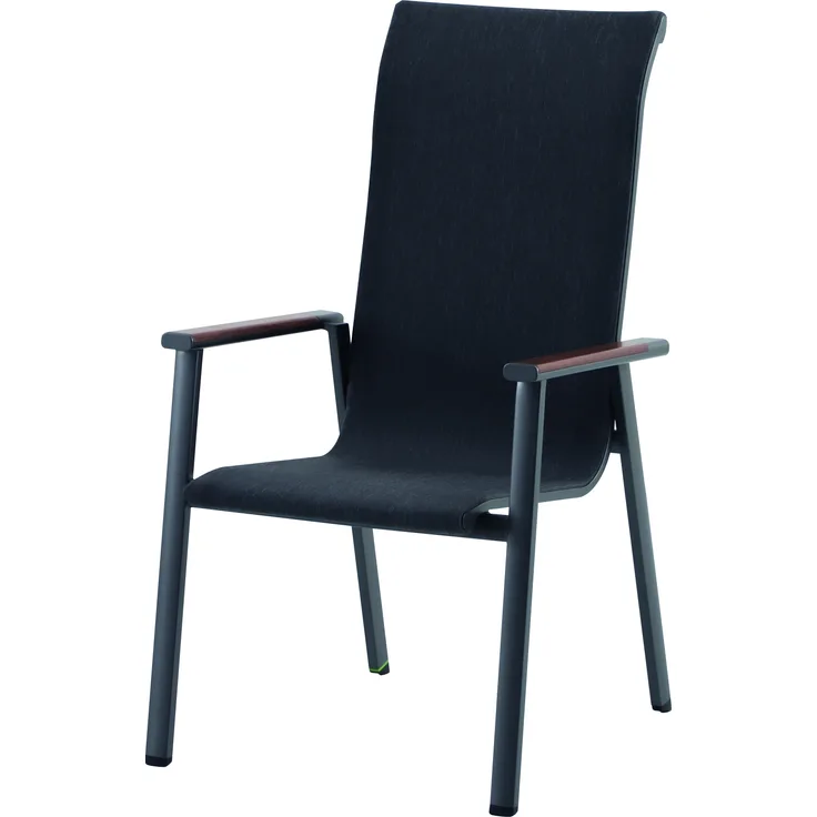 2er Set Prado Stapelstuhl schwarz