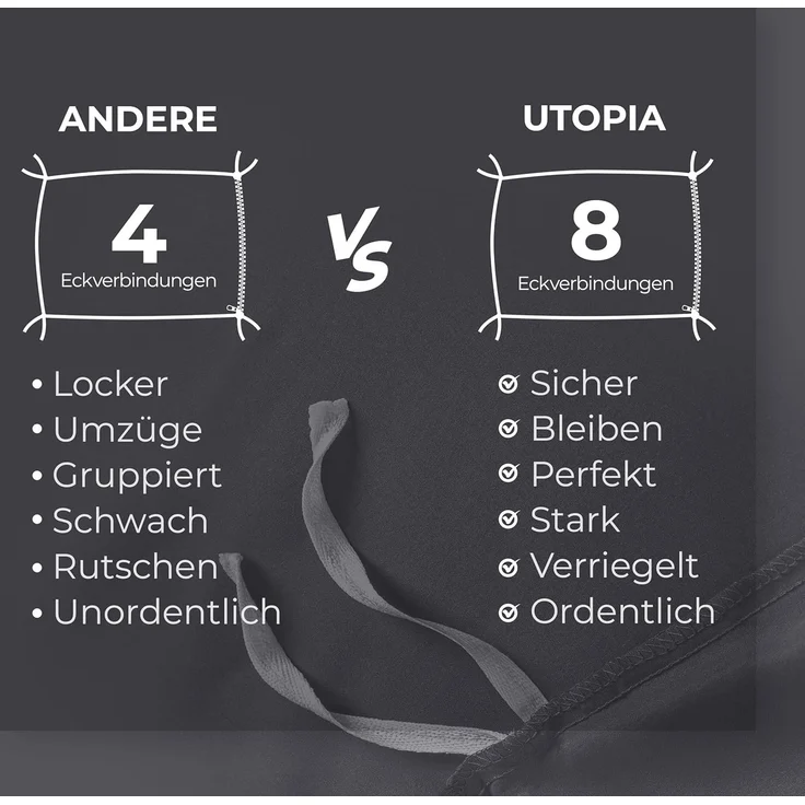 Utopia Bedding Bettwäsche 140x200 Set - Mikrofaser Bettbezug 140x200 cm + 1 Kissenbezug 65x65 cm - Grau – Bild 7