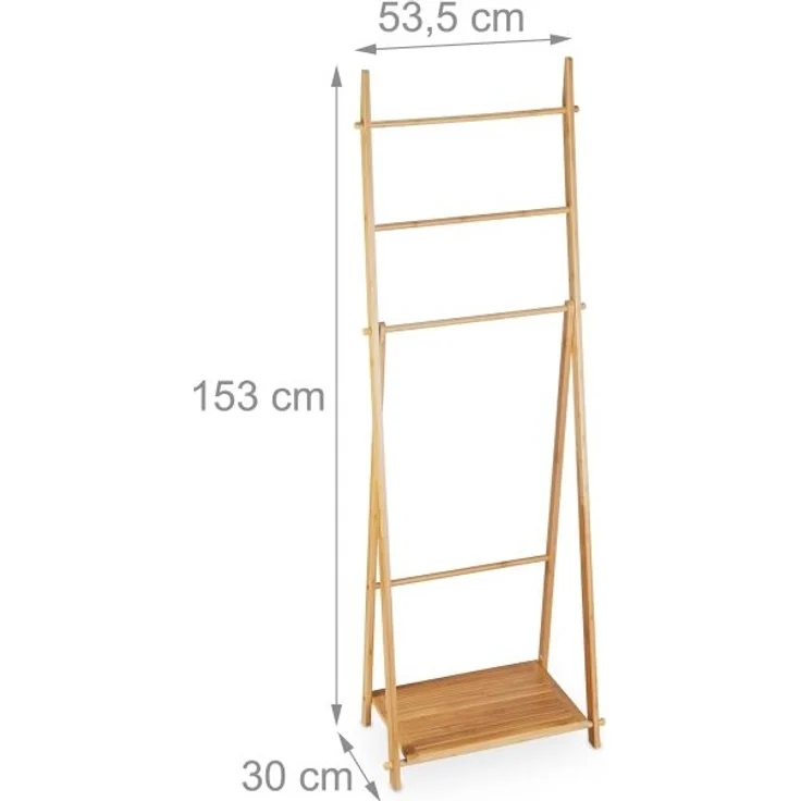 Handtuchständer Bambus 4 Stangen 10046292 – Bild 4