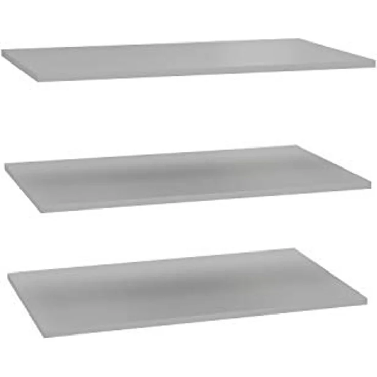 FORTE Extras Robes/Kds Einlegeböden, Holzwerkstoff, Grau, 72,7 x 42 x 1,5 cm – Bild 1