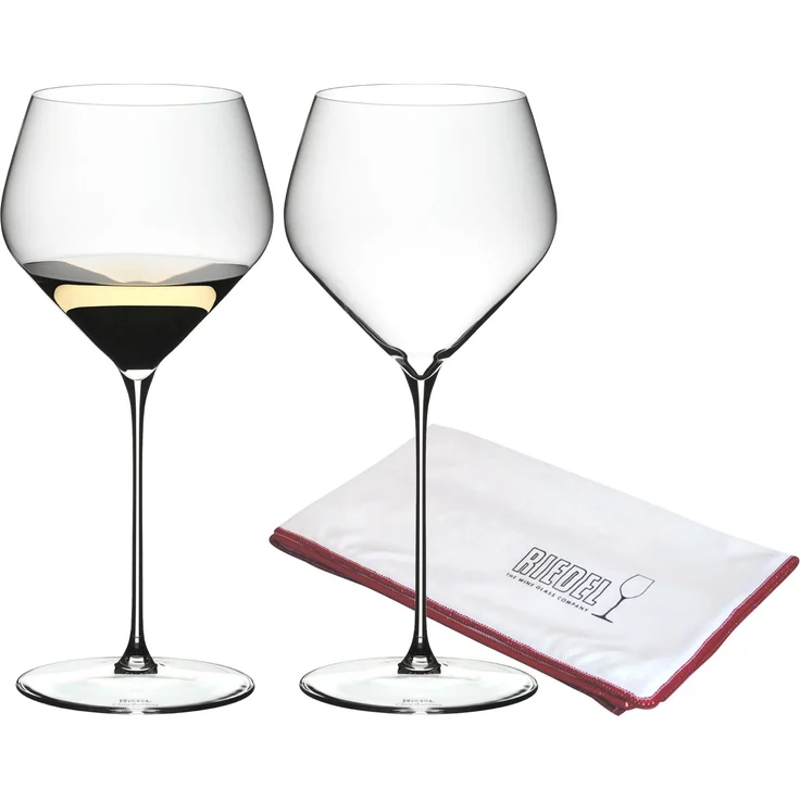Riedel VELOCE Chardonnay Weinglas 2er Set + Poliertuch – Bild 1
