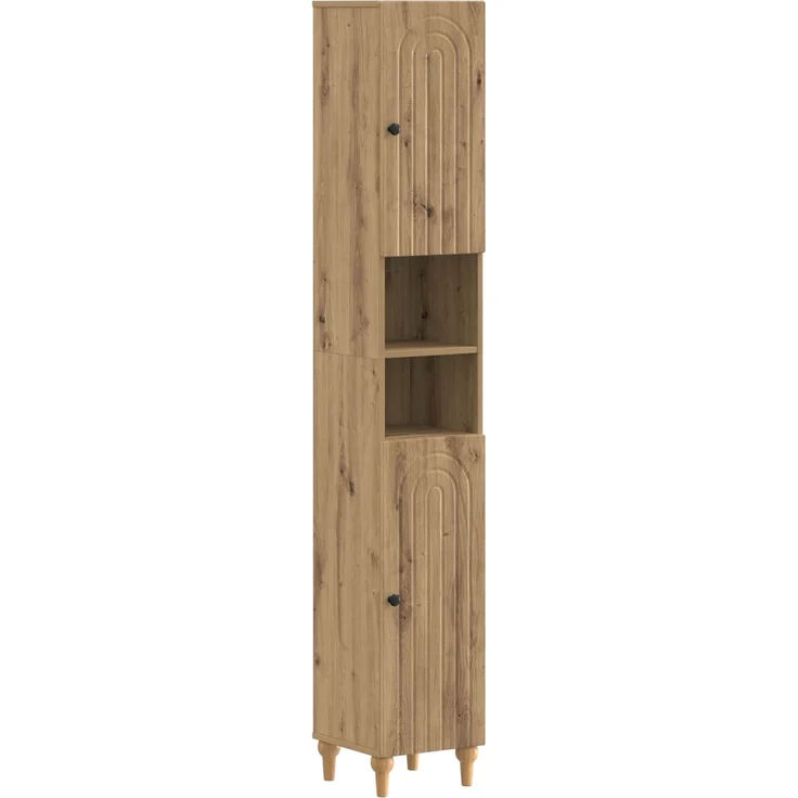 vidaXL 3-teiliges Badezimmer-Schranksystem ALKMAAR Artisan-Eiche 3417836 – Bild 3
