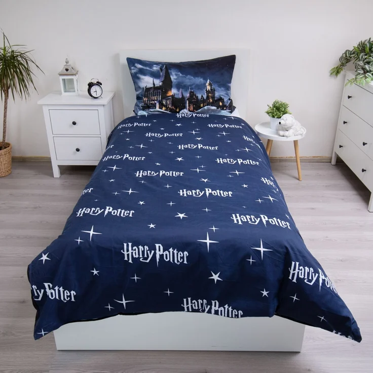 Harry Potter Bettwäsche-Set Mikrofaser 140 × 200 cm + 70 × 90 cm mit Reißverschluss – Bild 3