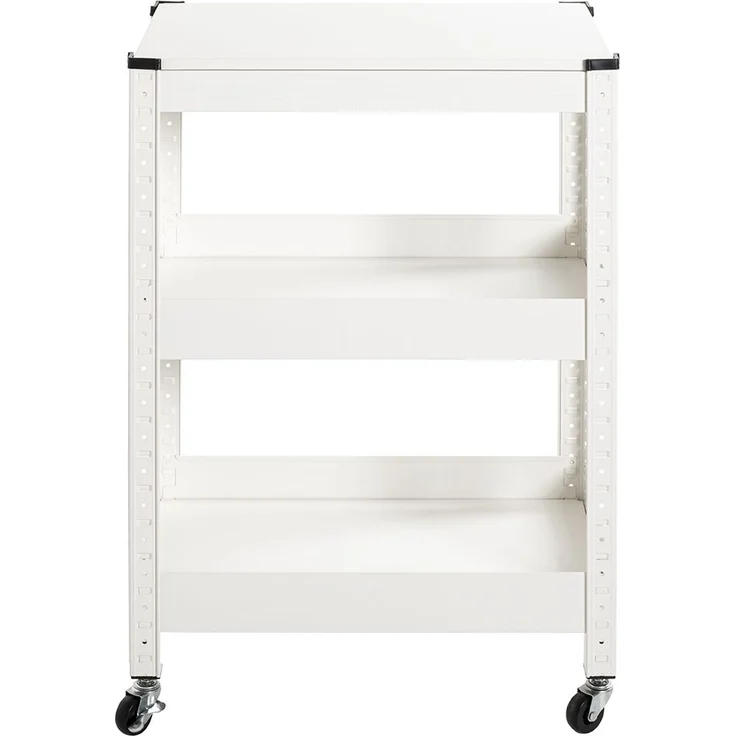 Servierwagen >55318< in weiß, Metall - 50x75x32cm (BxHxT) – Bild 3