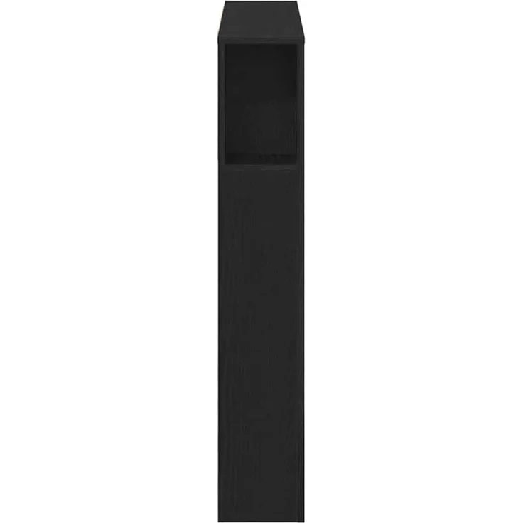 vidaXL Kopfteil Schrank Schwarz Eichen-Optik Holzwerkstoff 102,5 x 120 x 18,5 cm – Bild 7