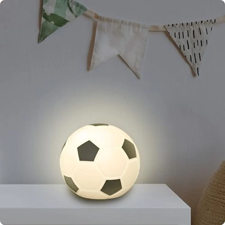 ANSMANN AG LED Nachtlicht Fußball LED Leuchte, 3D Nachtlicht mit Farbwechsel im Fußballdesign – Bild 1