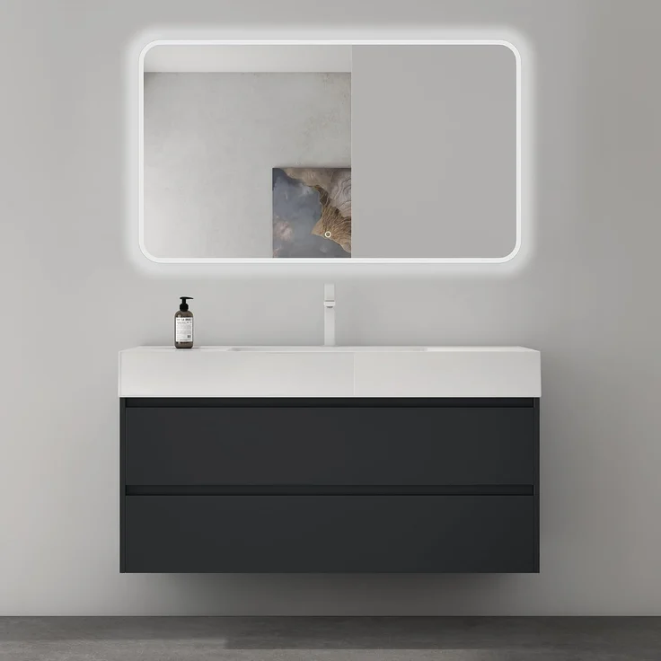 Mai & Mai Badmöbel-Set Badezimmermöbel 120cm Waschbecken Waschtisch mit Unterschrank Deep – Bild 1