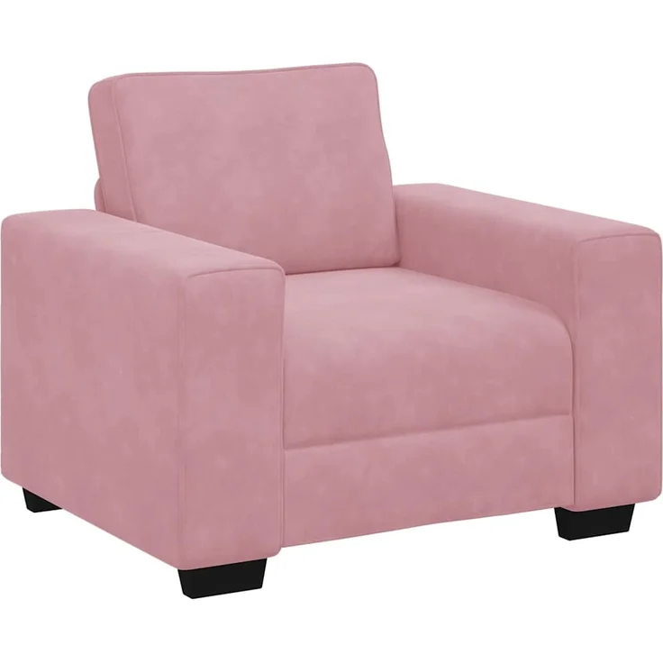 vidaXL Sessel Rosa 100x77x82 cm Samt 4105250 – Bild 1