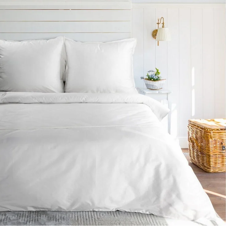 Eurofirany Bettwäsche Bettwäsche-Set aus Baumwollsatin mit Spitze, 100% Baumwolle, Hochwertige Bettwäschegarnitur Retro Stil 3 TLG Doppelbett – Bild 2