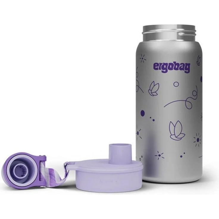 ergobag Trinkflasche Edelstahl Trinkflasche, auslaufsicher und kohlensäuregeeignet – Bild 3