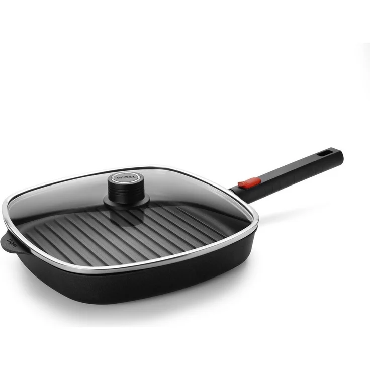 WOLL MADE IN GERMANY Grillpfanne Logic inkl. Deckel, Aluminiumguss, Abnehmbarer Stiel – Bild 5