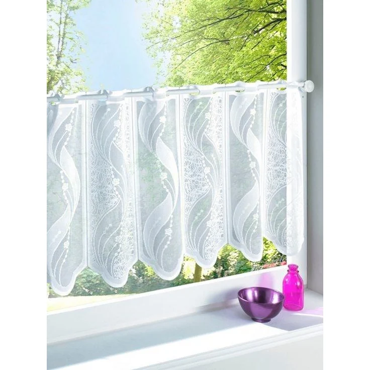 Witt Gardine Fensterbehang, Durchzuglöcher, halbtransparent, Fensterbehang – Bild 2