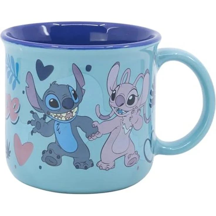 Disney Stitch Geschenkbox Tasse 355 ml Keramiktasse für Heißgetränke