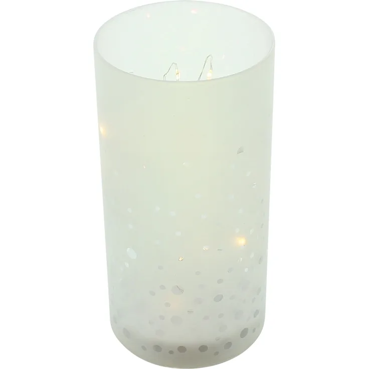 LED-Glas "Schneegestöber" Wohndekoration Deko LED Lampe Licht Dekoration Figur