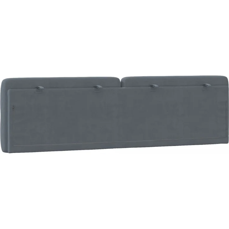 vidaXL Kopfteil-Kissen Dunkelgrau 180 cm Samt 374740 – Bild 3