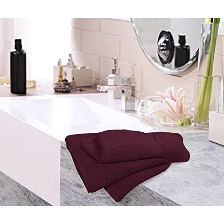 Utopia Towels Premium-Handtücher in Burgunderrot, 100% gekämmte, ringgesponnene Baumwolle, ultraweich und sehr saugfähig, 600 g/m², extra große Handtücher 40,6 x 71,1 cm, Hotel- und Spa-Qualität, 6 – Bild 7