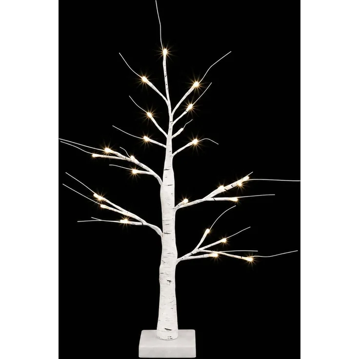 vidaXL LED-Birken-Weihnachtsbaum 2 stk. Weiß 10 x 10 x 58 cm 42055361 – Bild 4