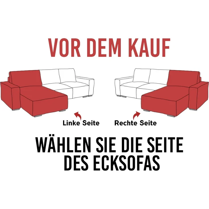 Freistehendes Ecksofa mit lose Kissen, L-form - SAVONA - rechts - Braun Cord – Bild 9