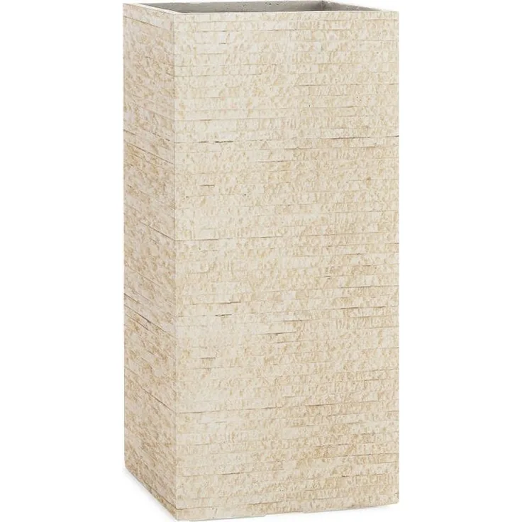 Pflanzwerk® Pflanzkübel TOWER Premium Blumenkübel Pflanzsäule Fiberglas mit Lotus-Effekt