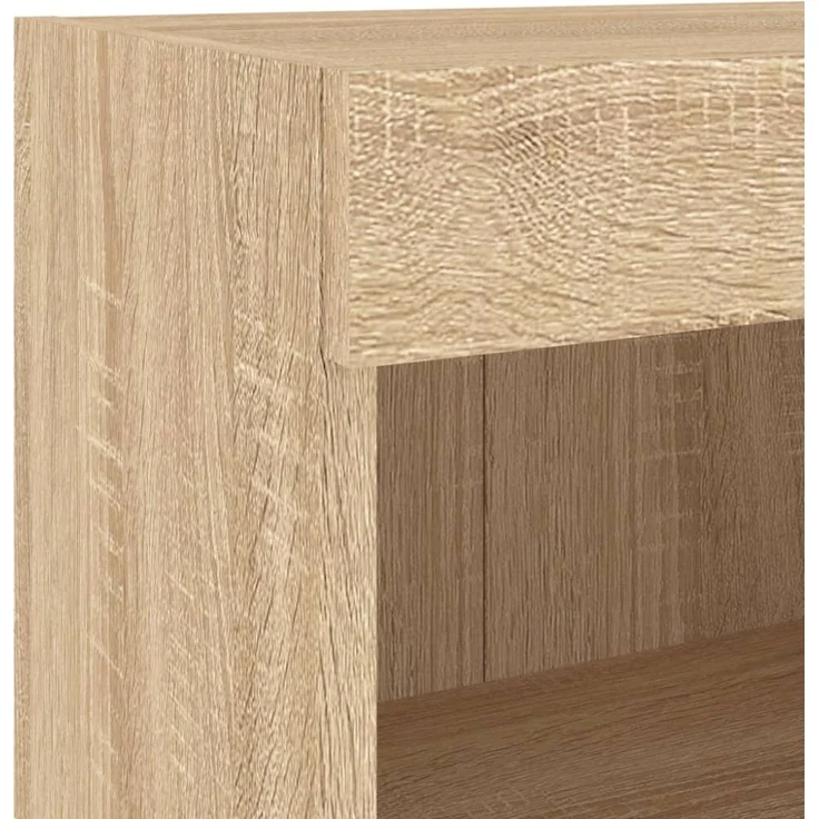 vidaXL 5-tlg. Wohnwand mit LED-Beleuchtung Sonoma-Eiche Holzwerkstoff 3216727 – Bild 4